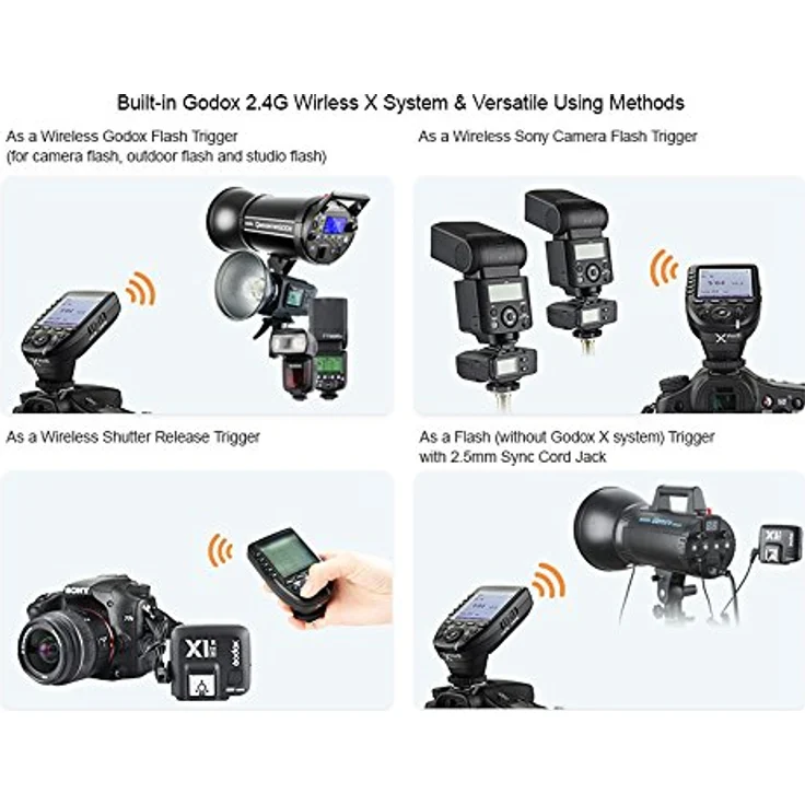 Godox XPro-S 2.4G TTL Wireless Blitzauslöser Wirless X System High-Speed mit großen LCD-Bildschirm-Sender für Sony Kamera – Bild 9