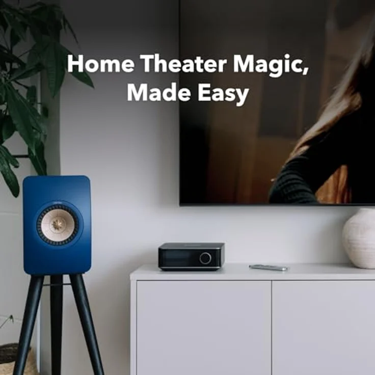 WiiM Amp Ultra, 100W Streaming-Verstärker mit ESS ES9039Q2M DAC, Dual TI TPA3255 Amps, RoomFit EQ & Touchscreen, HDMI ARC, Optisch, RCA-Eingänge, Space Grau – Bild 4