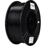 eSUN PETG Filament 1.75 mm, 2.5KG Spule, hohe Zähigkeit, schwarz, maßgenaue Toleranz +/- 0.03 mm