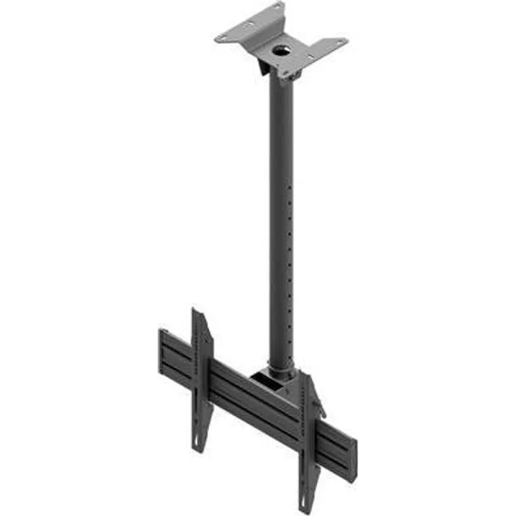 Edbak MBV1155-L, Beamer-Halterung für Deckenmontage, 70 kg, geeignet für 42-57 Zoll Displays, neigbar 0-18°, Schwarz