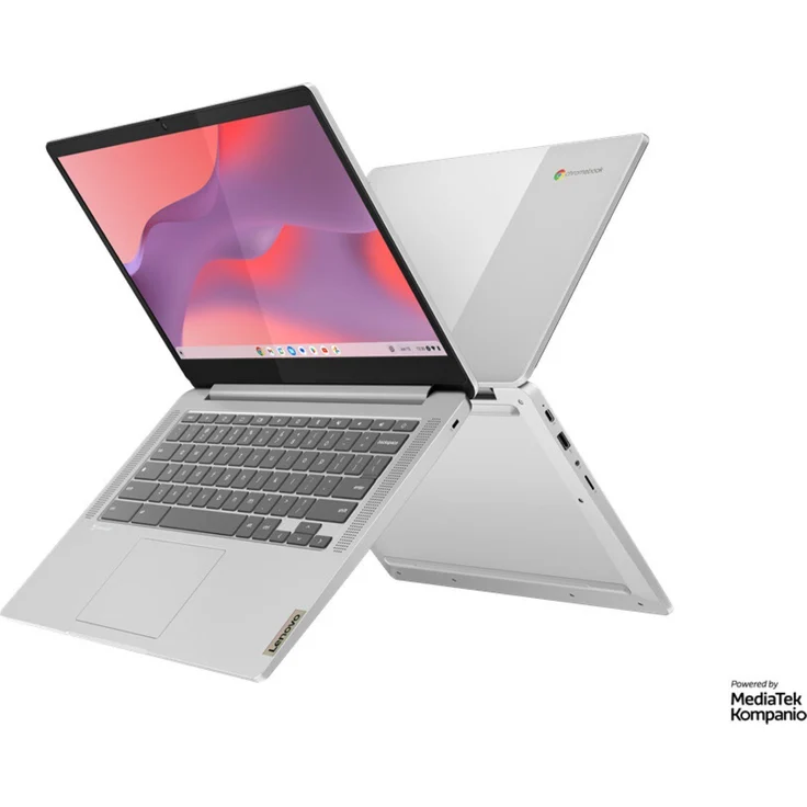 Lenovo IdeaPad Slim 3 82XJ002KGE 14M868 Notebook (Mediatek Kompanio 520) 35,56 cm (14 Zoll) Full HD Chromebook, 4GB RAM, 128GB eMMC, ChromeOS, QWERTZ, Grau