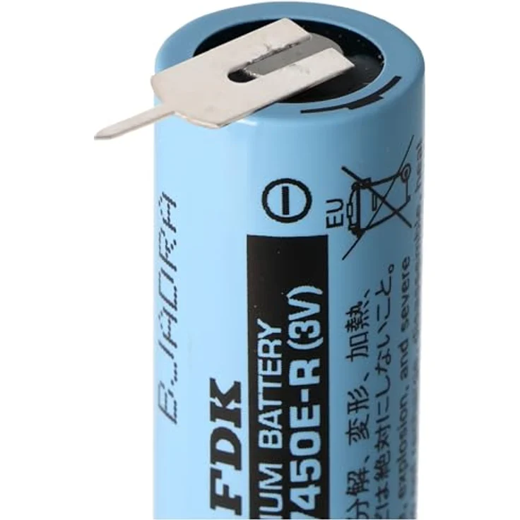 FDK Sanyo Lithium Batterie CR17450E-R, 3V, 2400mAh, Hochstrom Rundzelle mit Printkontakten, 3er Pack – Bild 4