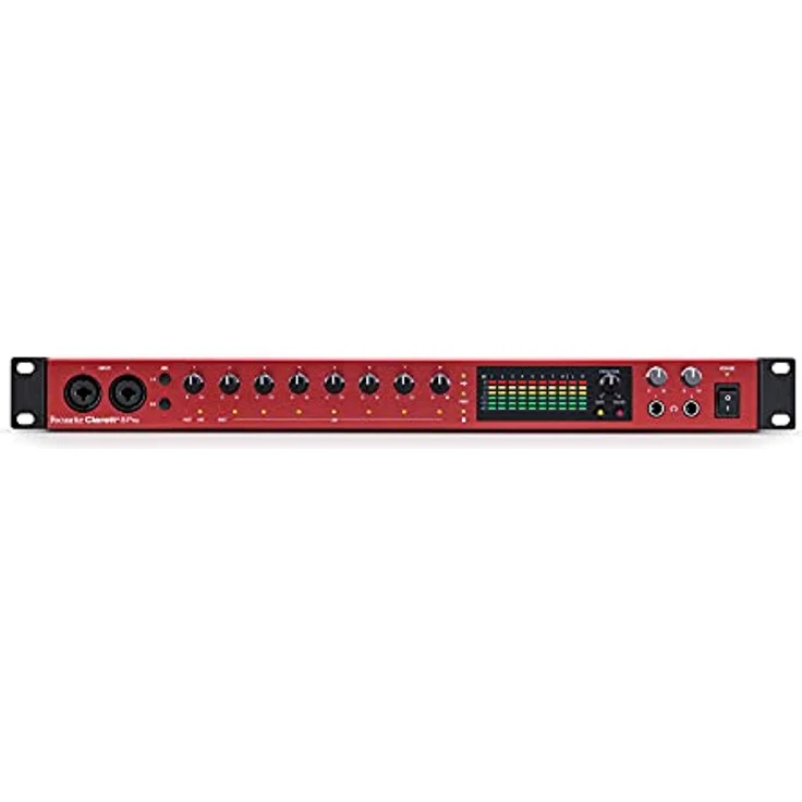 Focusrite Clarett+ 8Pre Studio-Audio-Interface mit 18 Ein- und 20 Ausgängen für Produzenten – Acht hochwertige, rausch- und verzerrungsarme Mikrofonvorverstärker liefern Klang mit präziser Klarheit – Bild 1