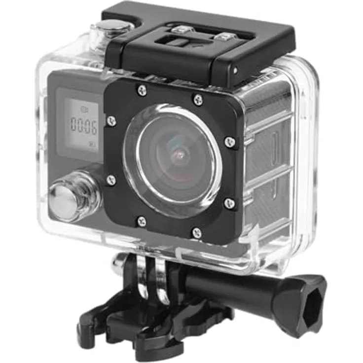 Krüger&Matz Vision L400, 4K Sportkamera mit 30 FPS, 170° Weitwinkel, 2" Display, wasserdicht, KM0291