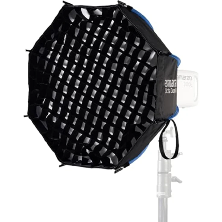 Amaran Octa Dome 60, achteckige Bowens Mount Softbox für weiches Licht, kompatibel mit Leuchten bis 300 Watt – Bild 3