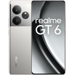 realme GT6 Smartphone 5G 8+256 GB, Snapdragon 8s Gen 3 Chipset, 6000nit Ultra Bright Display, Sony LYT-808 OIS Camera, 120W SUPERVOOC Charge, 5500mAh Massive Battery, Fluid Silver