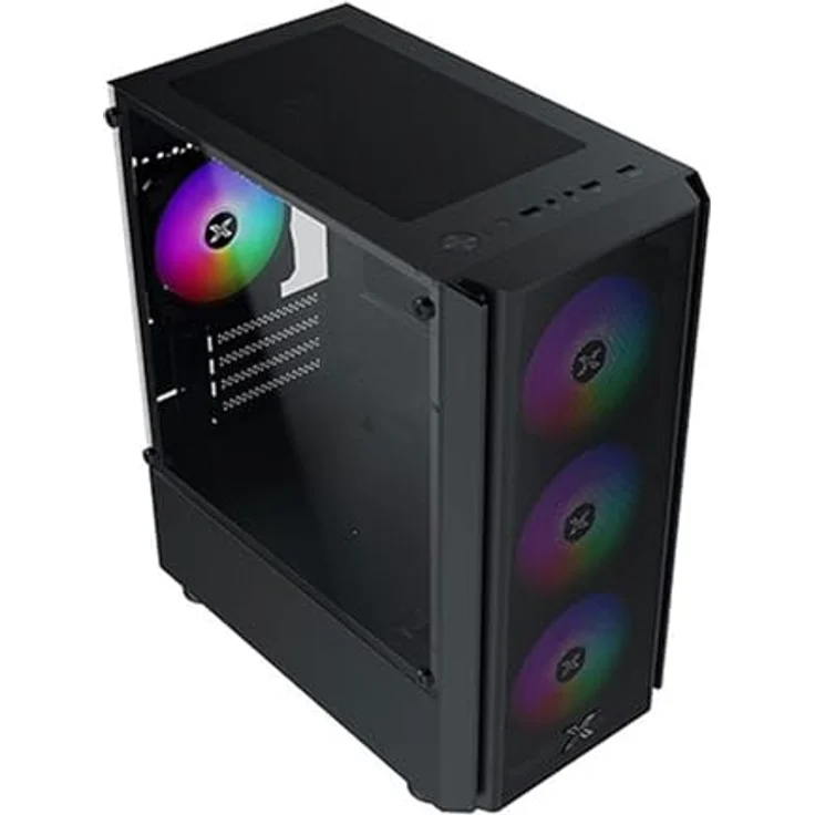 Xigmatek NYX Air II Mini Tower PC-Gehäuse, langlebig mit flexibler Gestaltung, schwarz – Bild 2