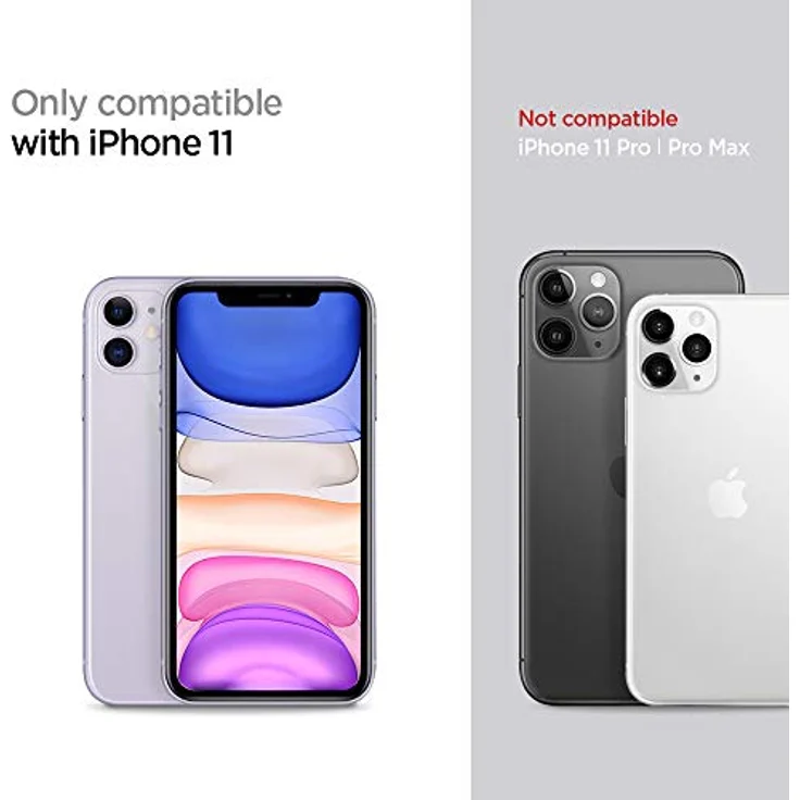 Spigen Slim Armor CS Kompatibel mit iPhone 11 Hülle, 2-teilige Kartenfach TPU Schicht + PC Handyhülle für iPhone 11 Case Schwarz 076CS27435 – Bild 2