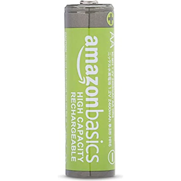 AmazonBasics – AA-Batterien mit hoher Kapazität, wiederaufladbar, 2400 mAh, 12 Stück, vorgeladen – Bild 3