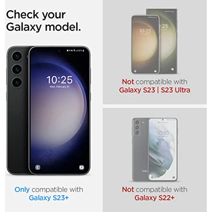 Spigen NeoFlex Solid Schutzfolie für Samsung Galaxy S23 Plus, 2 Stück, Kratzfest, PET Film, Wasserinstallation, Ultra Klar – Bild 2