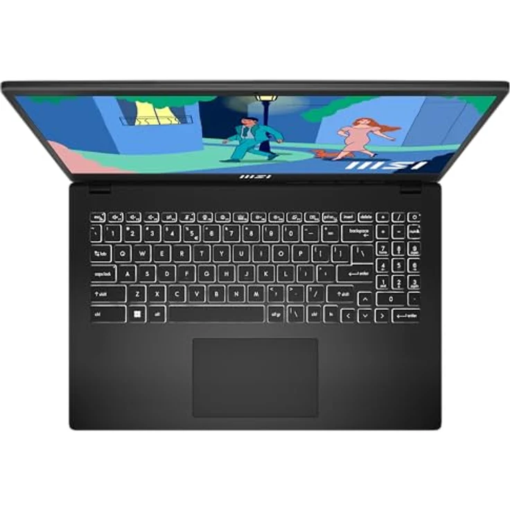 MSI Modern 15 Lifestyle & Business Laptop, 15,6 Zoll Full HD Display, AMD Ryzen 5 7530U Prozessor, 16 GB DDR4 RAM, 512GB SSD, AMD Radeon Graphics, Windows 11 Home, Schwarz – Bild 3