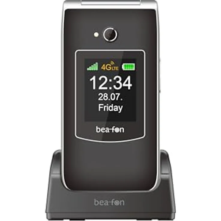 Beafon SL645 4G Smartphone, 2,8 Zoll TFT Display, 1,3 MP Kamera, Single SIM, Schwarz/Silber – Bild 1