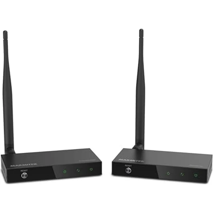Marmitek TV Anywhere Wireless HD 2, Drahtlose HDMI Verlängerung 1080p mit bis zu 100 m Reichweite und Loop-Through-Funktion – Bild 1