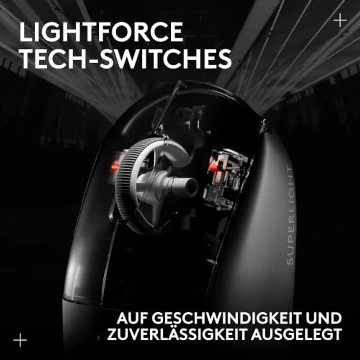 LOGITECH G PRO X SUPERLIGHT 2c SE, kabellose Gaming-Maus mit HERO 2-Sensor und 88 Stunden Akkulaufzeit, schwarz – Bild 8