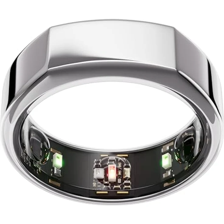 OURA Oura Gen3 Heritage Smart-Ring - Größe 13, Silver | Schlaf-, Herzfrequenz- und Fitnesstracking - Bis zu 7 Tage Akkulaufzeit - Kompatibel mit iOS/Android – Bild 1