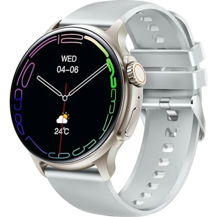 Emporia Watch Joy, Smartwatch für Senioren, Fitnessuhr, Bluetooth, Grau – Bild 1