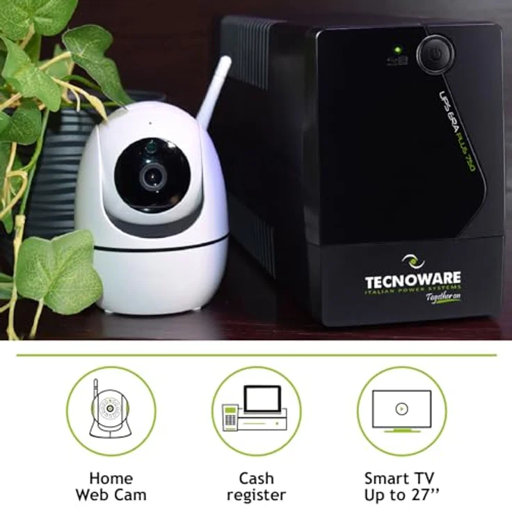 Tecnoware ERA Plus 750 Unterbrechungsfreie Stromversorgung (UPS) 750 VA 2 AC-Ausgänge Line-Interaktiv - Unterbrechungsfreie Stromversorgungen (USP) (750 VA, 525 W, 50-60 Hz, 5%, Typ F, 2 AC-Ausgänge) – Bild 5