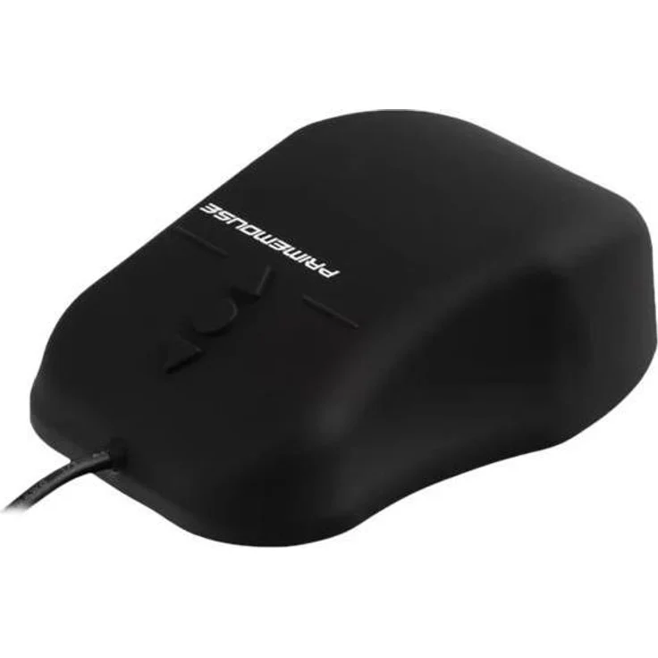 Gett GCQ PrimeMouse, Silikon Maus mit IP68 Wasserdichtigkeit, desinfizierbar, optische Bewegungserkennung 1000 dpi, Kabelgebunden, Schwarz