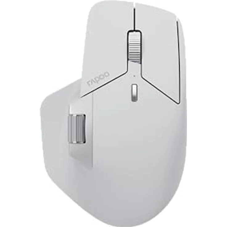Rapoo MT760M - Wireless Mouse (Kabellos), Maus, Grau mit 4000 DPI Sensor und wiederaufladbarer Lithium-Batterie – Bild 1