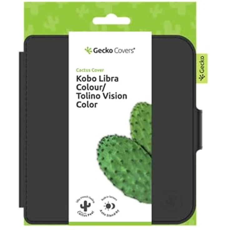 Gecko Covers Cactus Cover für Kobo Libra, E-Reader Schutzhülle mit Mikrofaser-Innenfutter und automatischer Standby-Funktion, 17,8 cm (7") – Bild 6