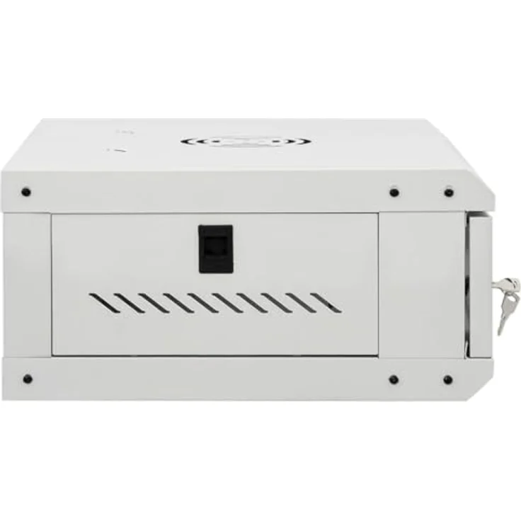 vidaXL 4U Wand Netzwerkschrank, Serverschrank Wandmontage, 19" Wandgehäuse Rack Server Schrank, Wandschrank Datenschrank Abschließbar, IP20, vidaXL – Bild 4
