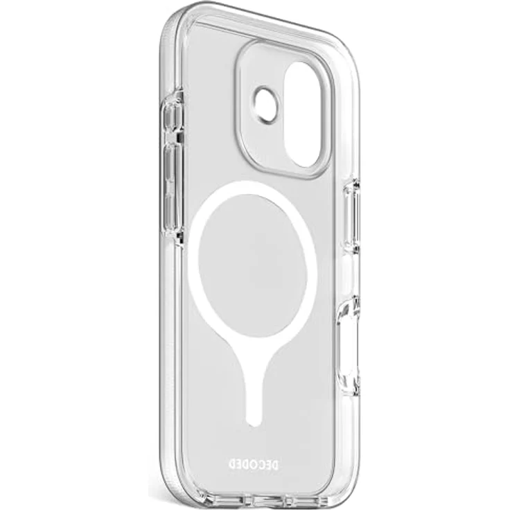Decoded Transparent Clear Case für iPhone 17, 100% recyceltes Material, Anti-Vergilbung, MagSafe-kompatibel, 4 Meter DropTec Schutz, kratzfest, Frosted Weiß – Bild 3