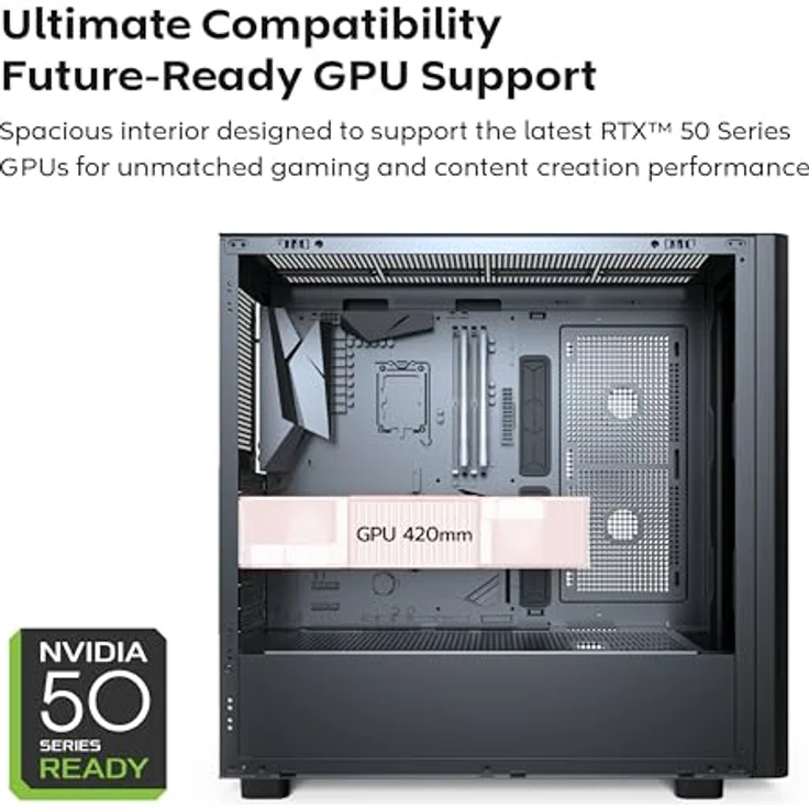 Montech XR Wood PC-Gehäuse, Midi-Tower, ATX, ARGB, Tempered Glass - Schwarz – Bild 4