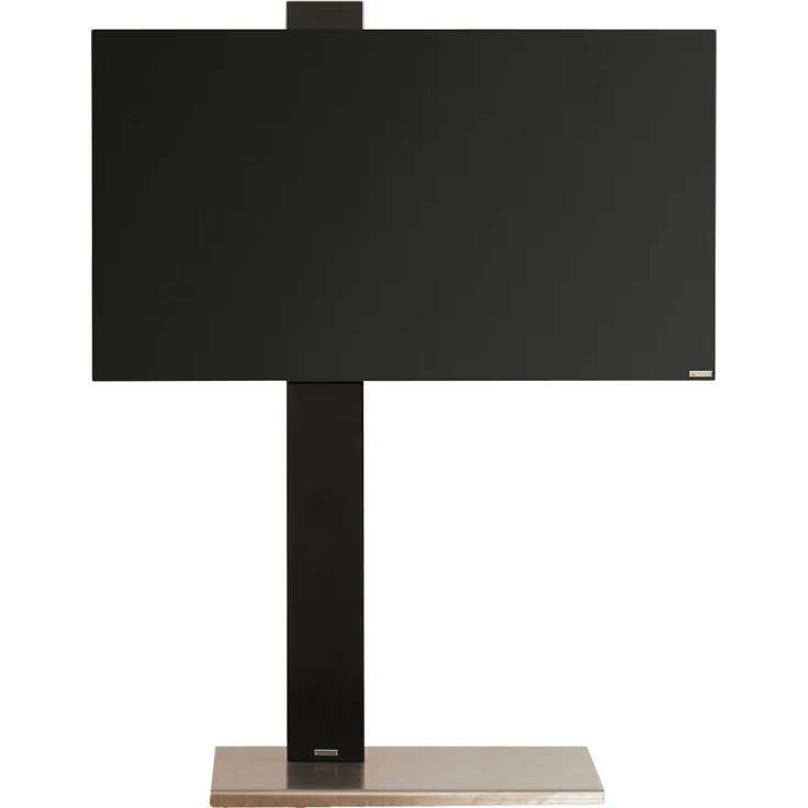 Wissmann Designer TV-Halter column art 118-S, Schwarz, für TVs von 40“ bis 75“, mit unsichtbaren Rollen und Kabelführung