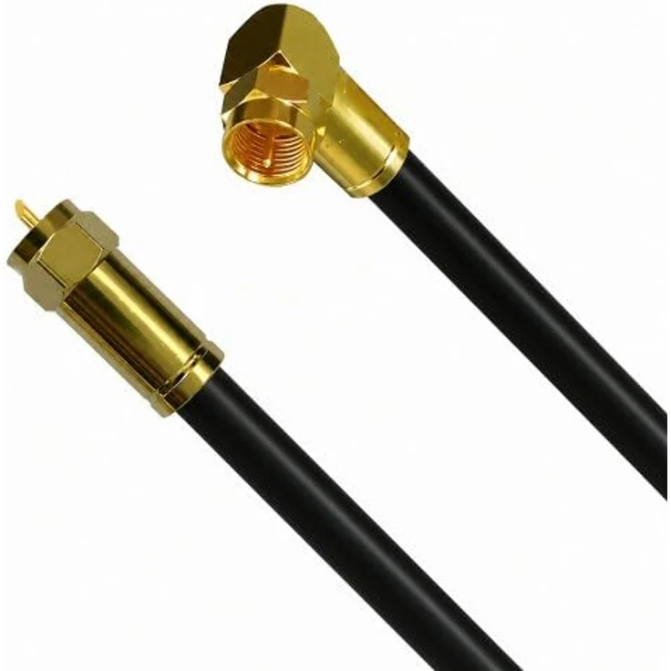 Fritz!Box Cable Vodafone Kabelanschluss Anschlusskabel High Quality 4K 8K HD Winkel - Gerade Schwarz 4m – Bild 2
