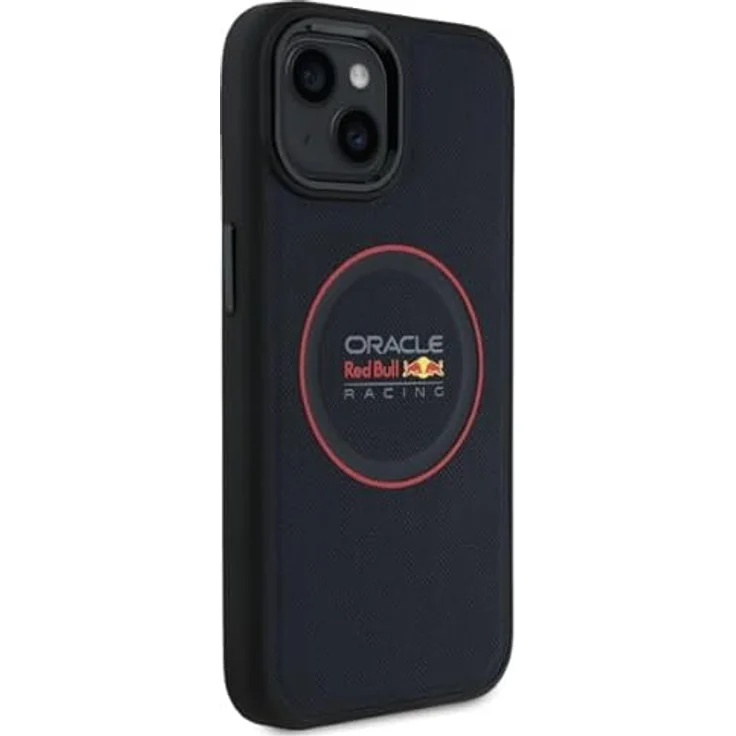 Red Bull RBHMP15S24PUILVR iPhone 15 6.1" Hardcase aus ökologischen Leder, navy mit rotem Ring, MagSafe kompatibel, Smartphone Hülle – Bild 4