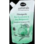 Bevola Naturkosmetik Flüssigseife Bio-Eukalyptus & Bio-Bergamotte 300 ml – Erfrischende, milde Handseife mit natürlichem Duft