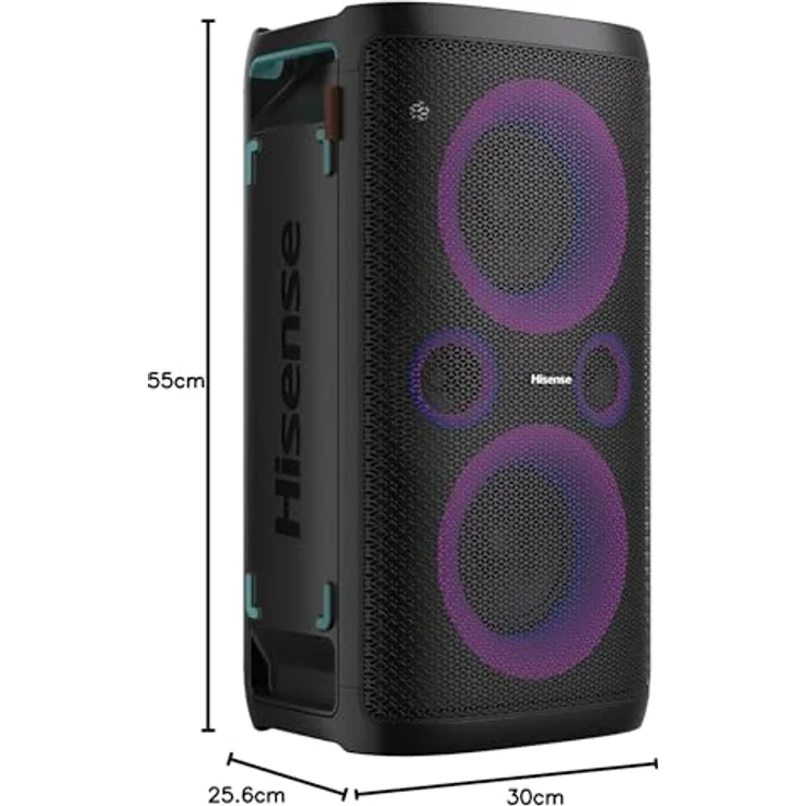 Hisense Soundbar PartyStorm 1, 300W Bluetooth-Lautsprecher mit 5 Lichteffekten, IPX4 wasserdicht, kabelloses Laden, Karaoke-Modus – Bild 10