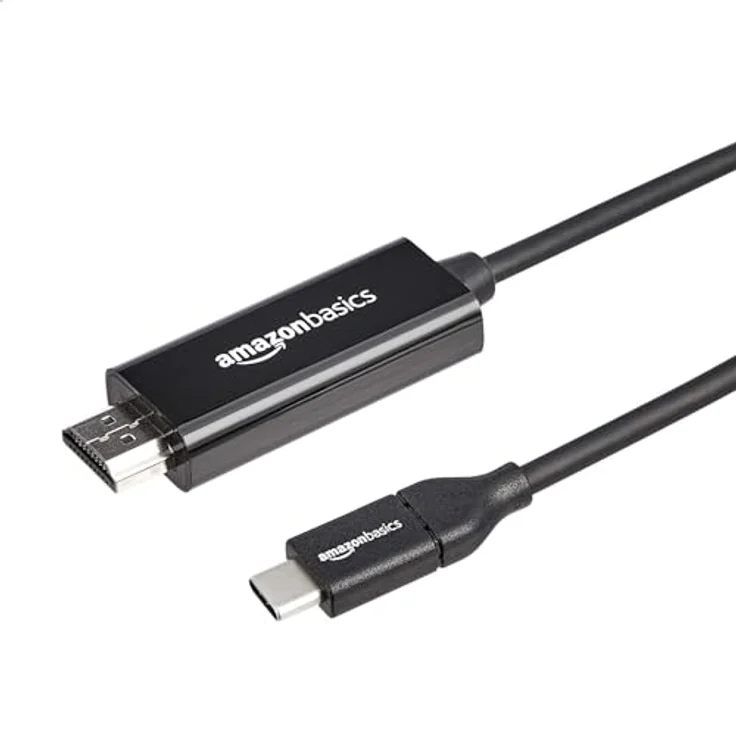AmazonBasics – Adapterkabel USB-C auf HDMI, Thunderbolt-3-kompatibel, 4K bei 30 Hz, 180 cm – Bild 2
