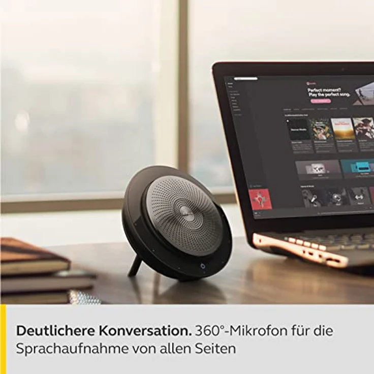 Jabra Speak 710 Mobile Premium-Freisprechlösung Mobile Konferenzlösung (für Skype und andere VoIP-Kommunikation mit herausragendem Sound für Konferenzgespräche und Musikwiedergabe) – Bild 6