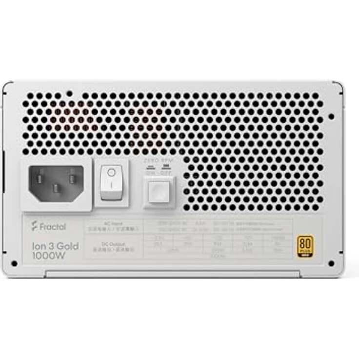 Fractal Design Ion 3 Gold 1000W White, ATX12V 3.1 Netzteil, 80 Plus Gold, vollmodular, leiser 140 mm Lüfter – Bild 4