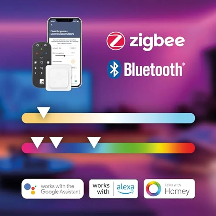 EGLO Smart-ZIG-LED-Stehlampe Anchorena-Z, 150 cm, RGB, CCT, dimmbar, kompatibel mit ZigBee und Bluetooth – Bild 9