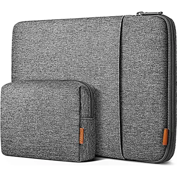 Inateck 360° Rundumschutz Laptoptasche Hülle, kompatibel mit 14 Zoll MacBook Pro M5/M4/M3/M2/M1 Pro/Max, stoßfest und kratzsicher, schwarzes Polyester – Bild 1