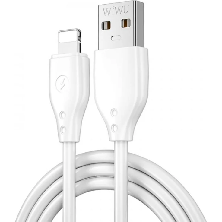WIWU Ladekabel Pioneer Wi-C001 USB, kompatibel mit iPhone, 2,4A, 1,0m, weiß