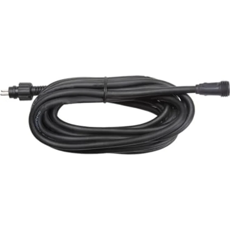 Perel Garden Lights, Gummi-Verlängerungskabel mit Stecker, 2m für einfache Gartenbeleuchtung – Bild 1