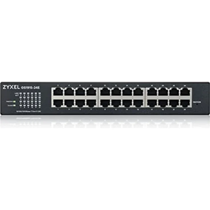 Zyxel 24-Port Gigabit Cloud-Based Switch | 24-Port GbE Smart hybrid Mode Switch | Standalone or NebulaFlex Cloud | Rackmount, fanless [GS1915-24E] – Bild 2