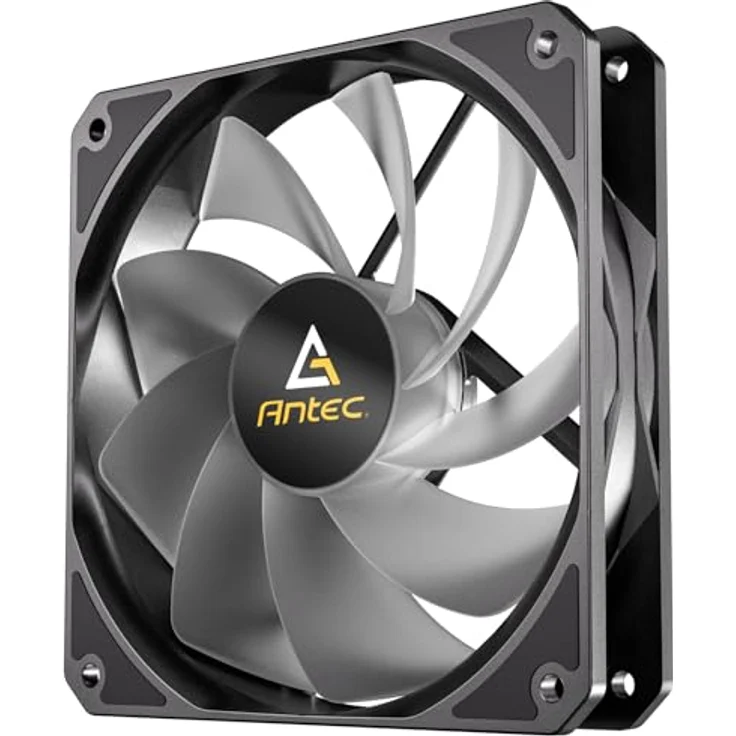 Antec P12R PWM ARGB REVERSE Gehäuselüfter, schwarz mit Hydrauliklager und Silikon-Stoßdämpfern – Bild 3