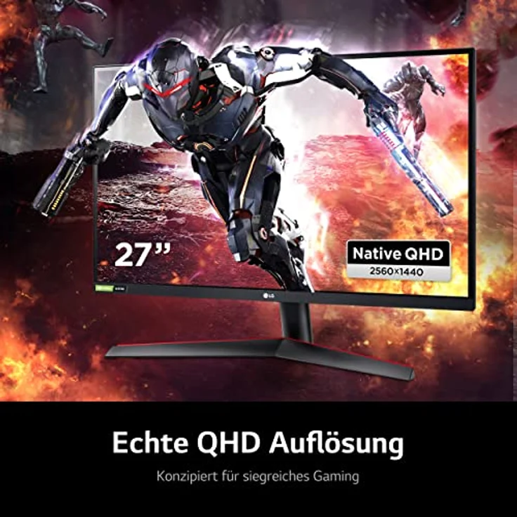 LG UltraGear Gaming Monitor 27GN800-B 68,5cm - 27 Zoll, QHD, AMD FreeSync, 144 Hz, 1ms GtG, Schwarz, 27 Zoll Gaming Monitor mit QHD-Auflösung und 144 Hz – Bild 5