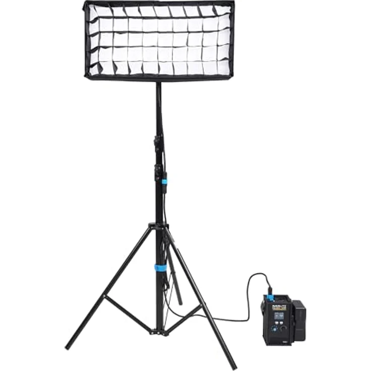 NANLITE PavoSlim 60C Full-Color, Fotostudio-Equipment mit 17620 Lux, 5600 K, CRI 95, TLCI 97, inkl. Softbox und Gitter – Bild 5