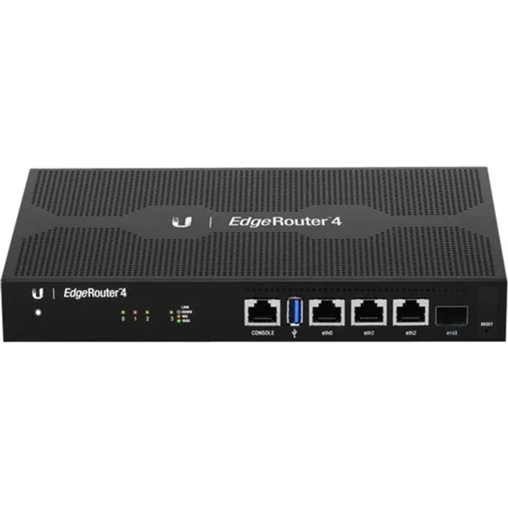 Ubiquiti Edgerouter ER-4, 4-Port-Gigabit-Router mit 1 SFP Port und 3.4 Mio Paketen pro Sekunde Routing-Leistung