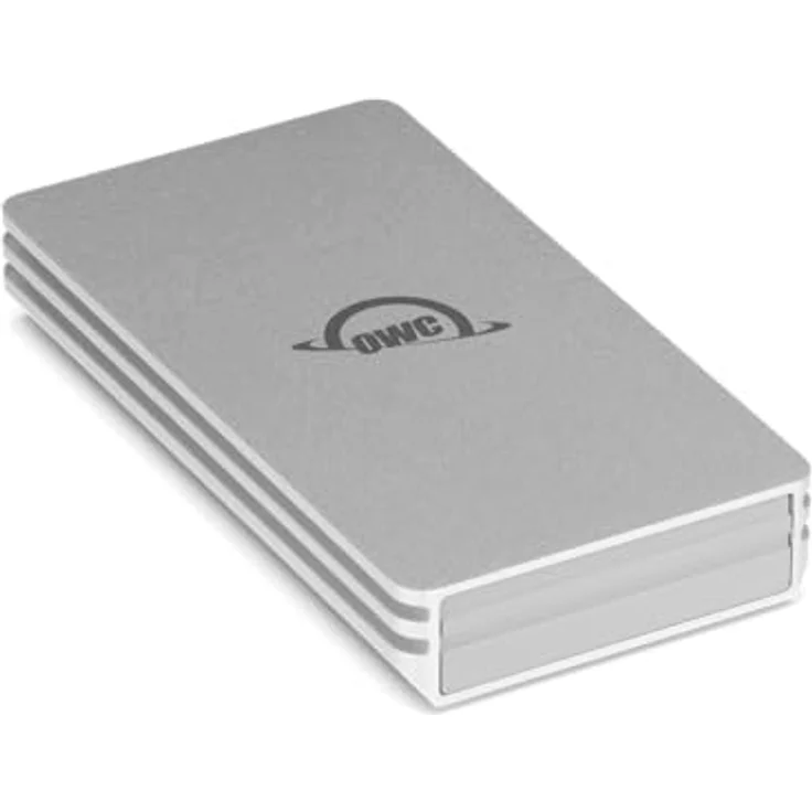 OWC Envoy Single Ultra Portable Aluminum Bus Powered 10G/s USB-C Thunderbolt Compatible External NVMe SSD Drive, Silber – Bild 1