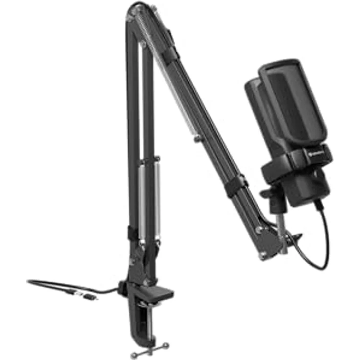 Natec Radium 251, USB Mikrofon in Schwarz – Bild 4