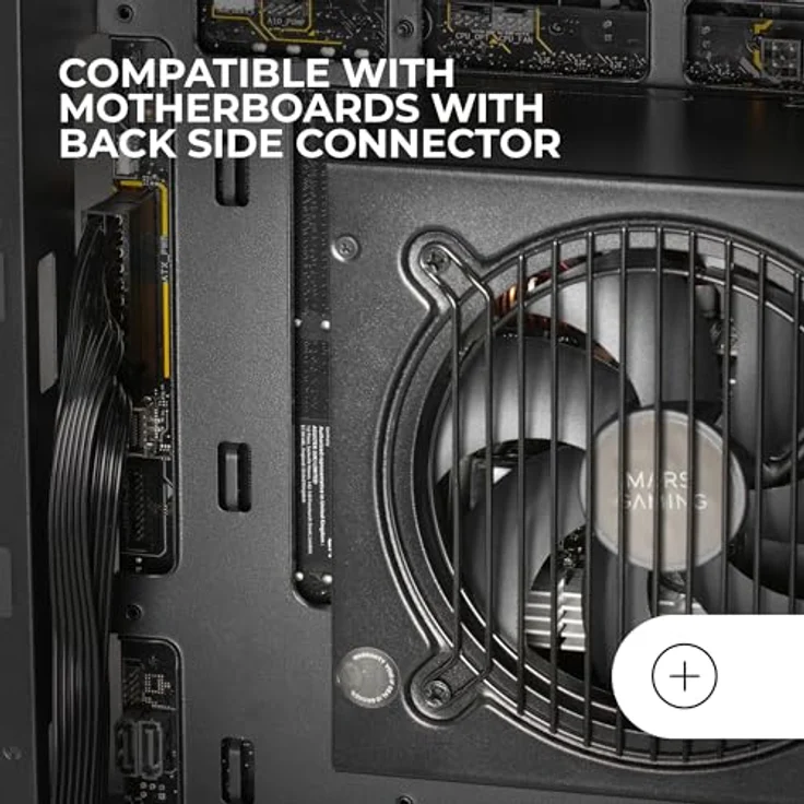 Mars Gaming MC-3TCORE, Custom ATX Gaming Gehäuse mit Dreifachglas, Dual-Kamera, Schwarz – Bild 5