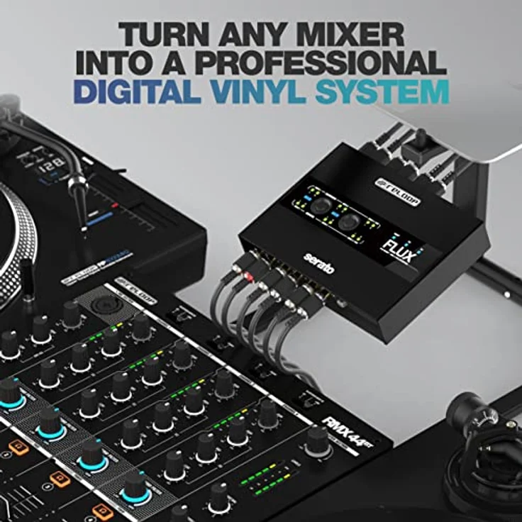 Reloop Flux, 6x6 IN/OUT USB-C DVS Interface für Serato DJ Pro, 24-Bit/96 kHz, robustes Metallgehäuse, 2-Port USB-A-Hub, kompatibel mit Turntables und CDJs – Bild 2