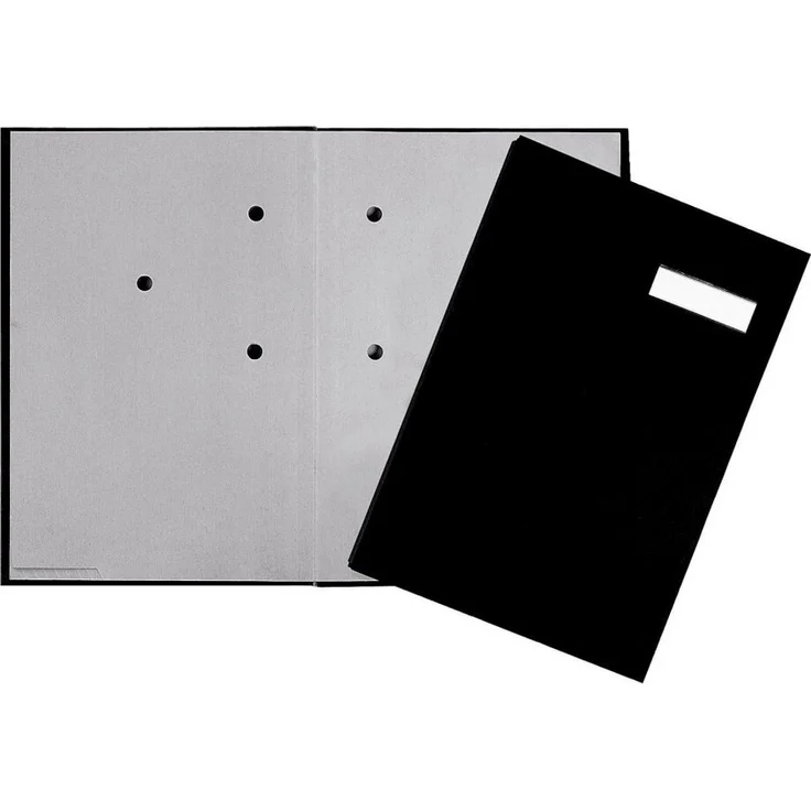 Generic Notizzettel Pagna 24191-44, A4, schwarzer Einband aus Stoff, 20 Fächer, Made in Germany