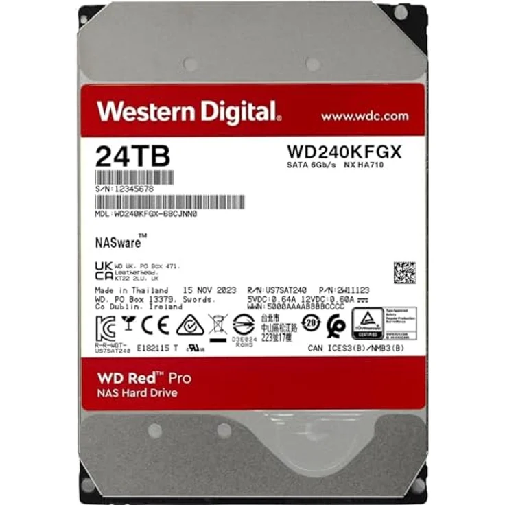 WD HDD Desk Pro 3.5 SATA (24 TB, 3.5"), Festplatte – Bild 2